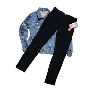 Bundle Girls Denim Size 16 LOT Black Levis Jeggings Blue Jacket Butterfly